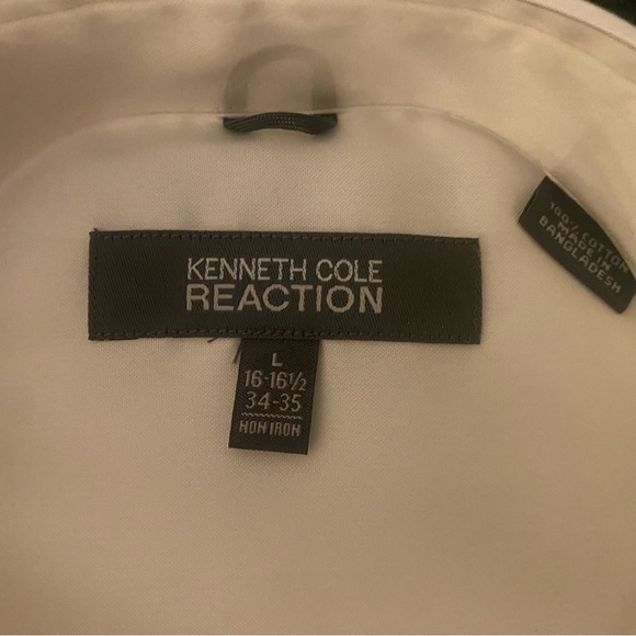 Kenneth Cole Reaction Classic White Dress Shirt - Picture 2 of 2